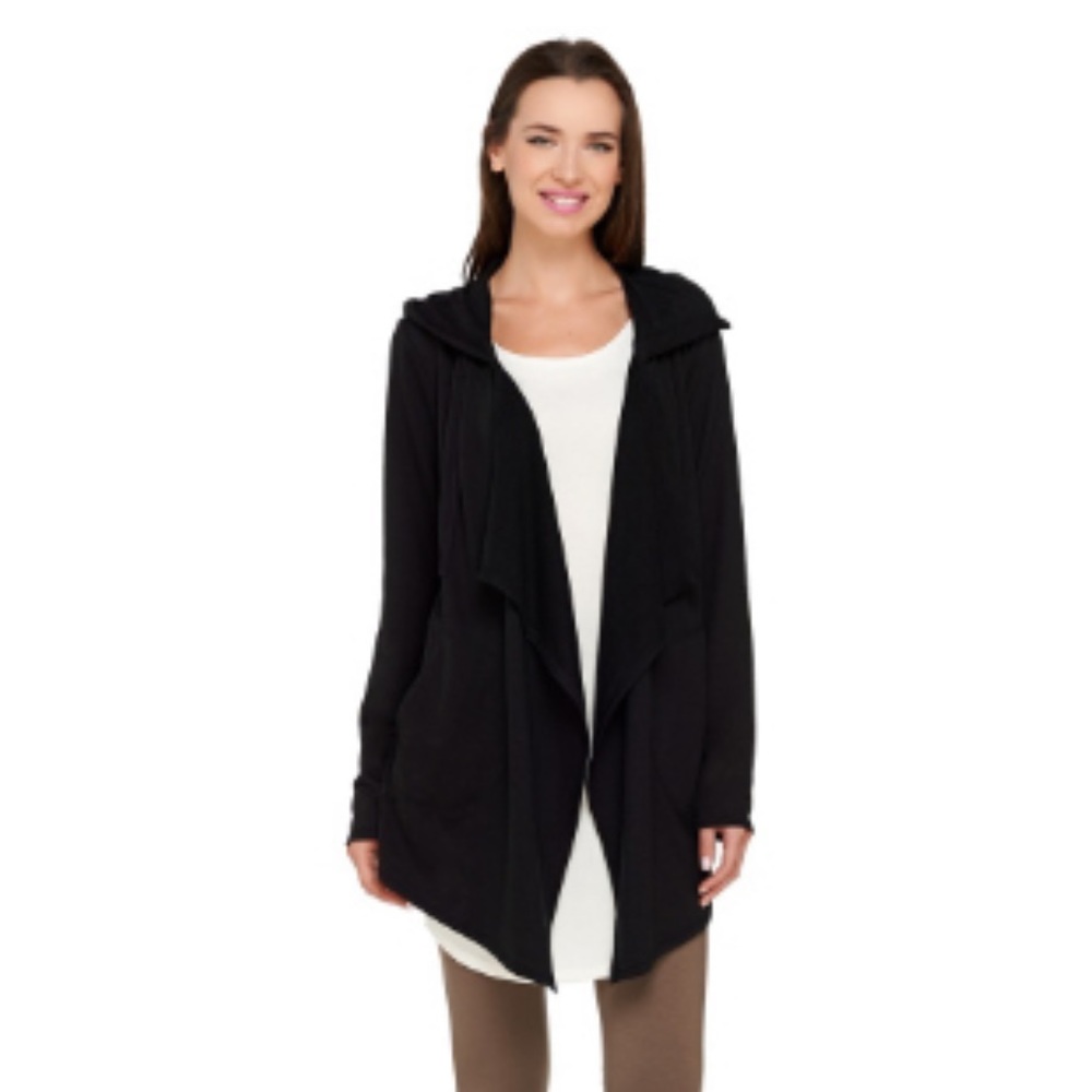 LOGO French Terry Front Hooded Cardigan